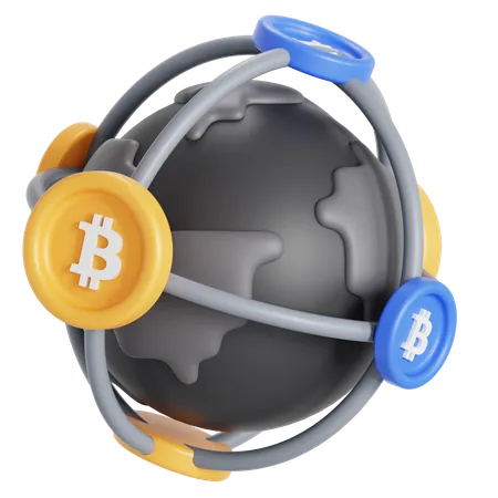 Rede global  3D Icon