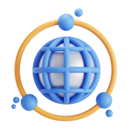 Rede global  3D Icon