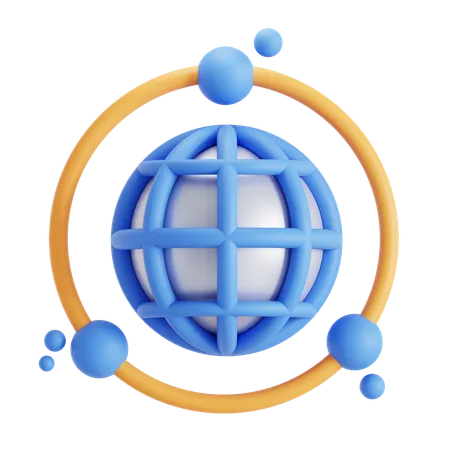 Rede global  3D Icon