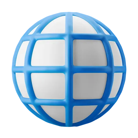 Rede mundial  3D Icon