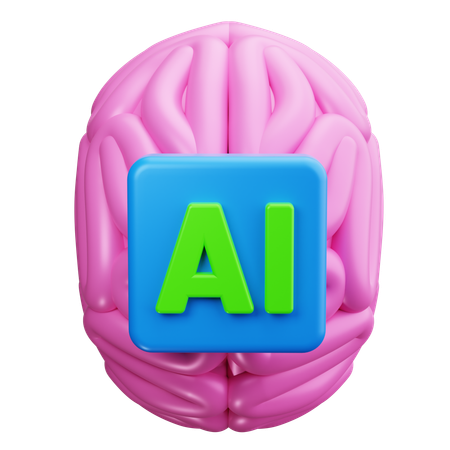 Rede neural  3D Icon