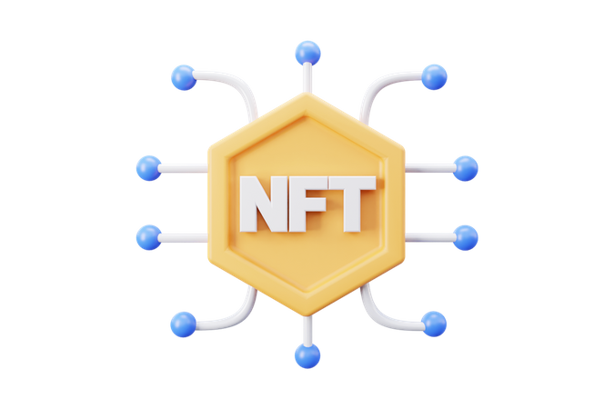 Rede nft  3D Icon