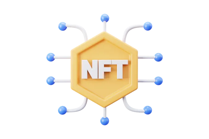 Rede nft  3D Icon