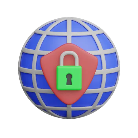 Rede privada  3D Icon