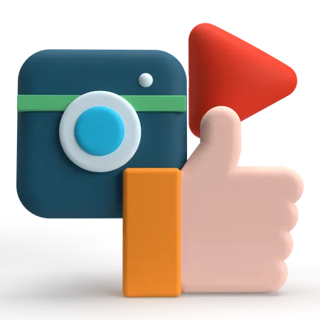 Rede social  3D Icon