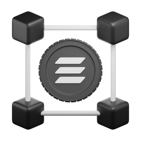 Rede solana  3D Icon