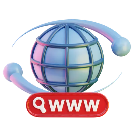 Rede web  3D Icon