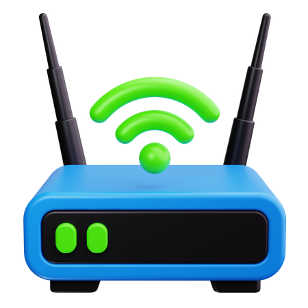 Rede wi-fi  3D Icon