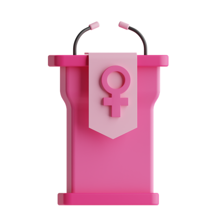 Rede zum Frauentag  3D Icon