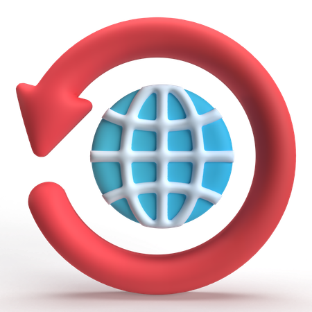 Redémarrer Internet  3D Icon