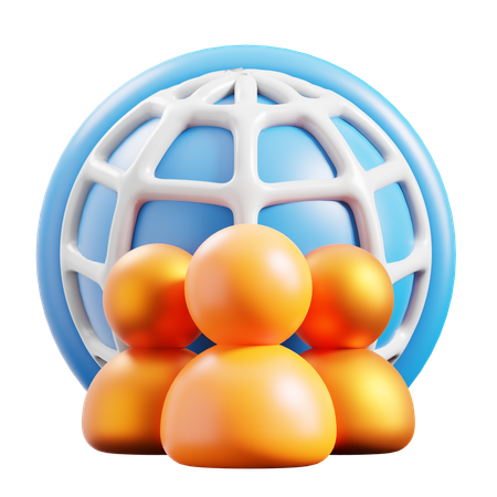 Redes  3D Icon