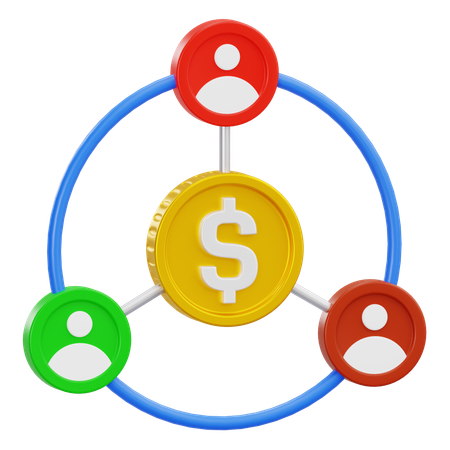 Redes de negocios  3D Icon