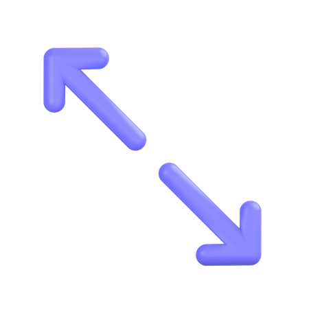 Redimensionamento diagonal  3D Icon