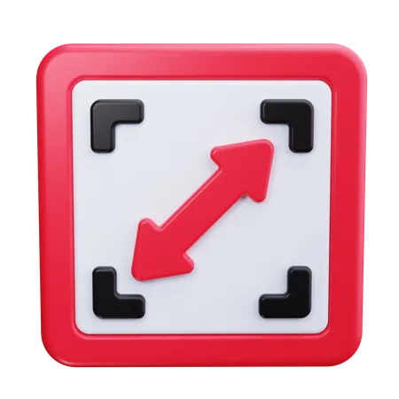 Redimensionar cursor  3D Icon