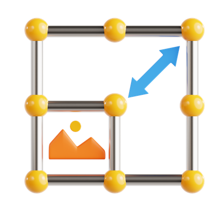 Redimensionar imagem  3D Icon