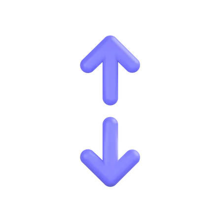 Redimensionnement vertical  3D Icon
