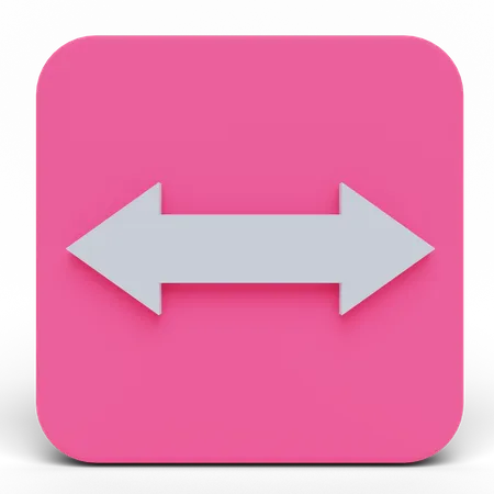 Redimensionner horizontalement  3D Icon