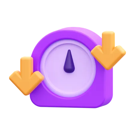 Diminuição do tempo  3D Icon