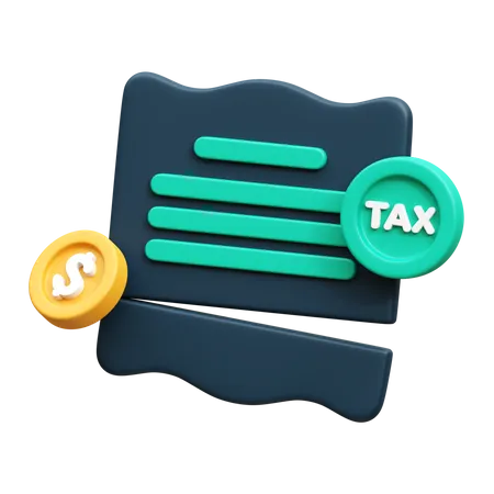 Reducción de impuestos  3D Icon