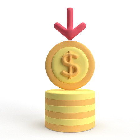 Reduce Cost  3D Icon