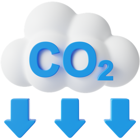 Reduce emission  3D Icon