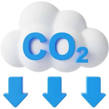 Reduce emission  3D Icon