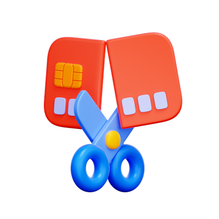 Reducir la deuda de tarjetas de crédito  3D Icon