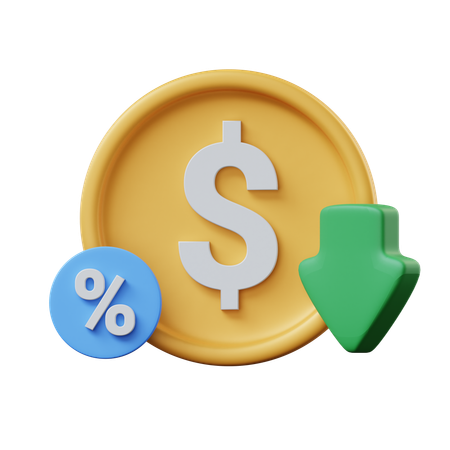 Réduction de la dette  3D Icon