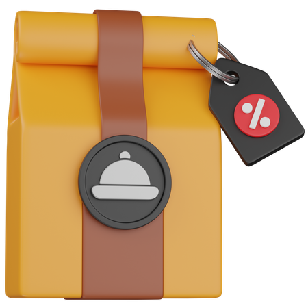Réduction sur la nourriture  3D Icon
