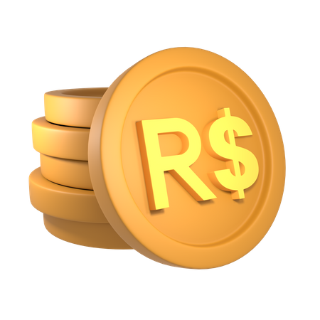 Réel brésilien  3D Icon