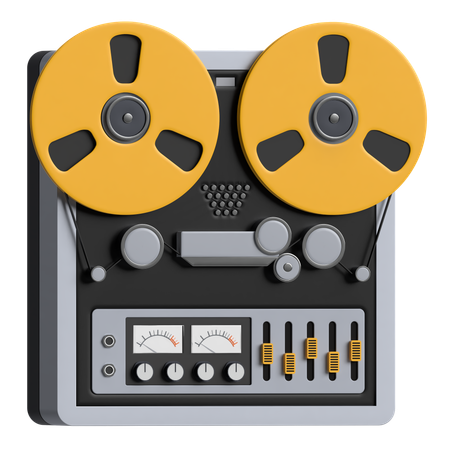 Reels To Reels Tape Recorder  3D Icon