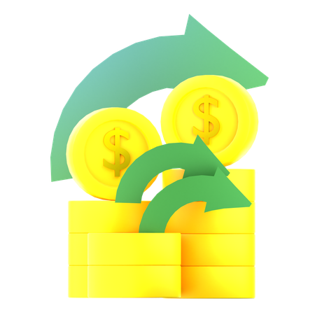 Devolución de dinero  3D Icon