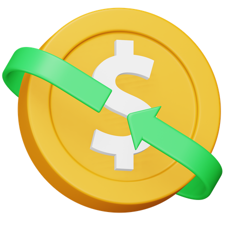 Devolución de dinero  3D Icon