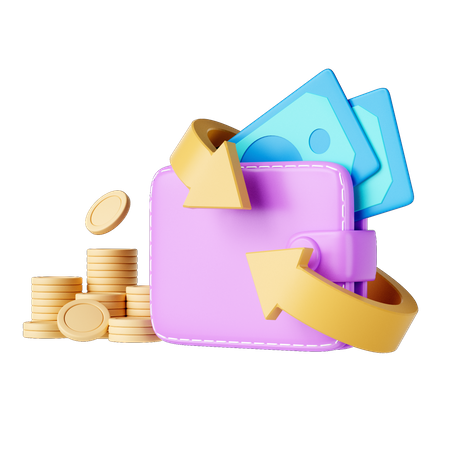 Devolución de dinero  3D Icon