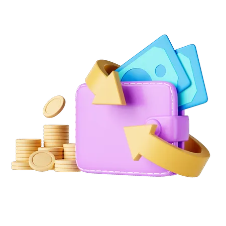 Devolución de dinero  3D Icon