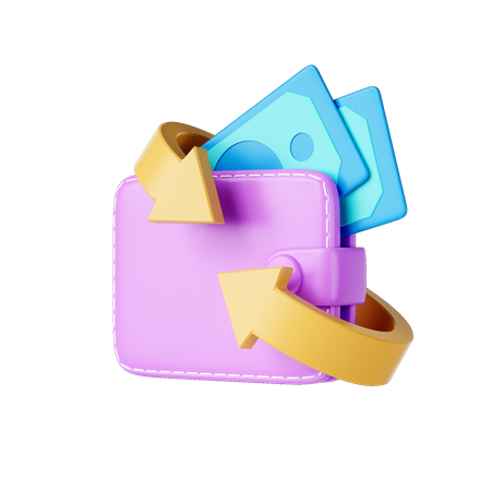 Dinheiro de volta  3D Icon