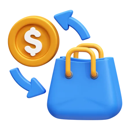 Devolución de dinero  3D Icon