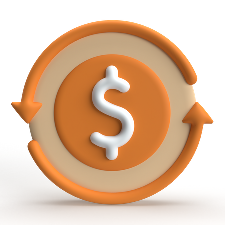 Devolución de dinero  3D Icon