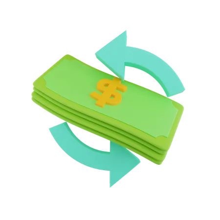 Devolución de dinero  3D Icon