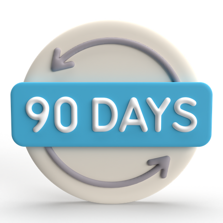 Reembolso de 90 dias  3D Icon