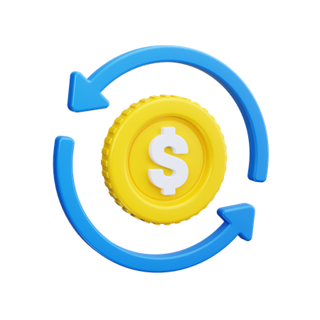 Reembolso de dinero  3D Icon