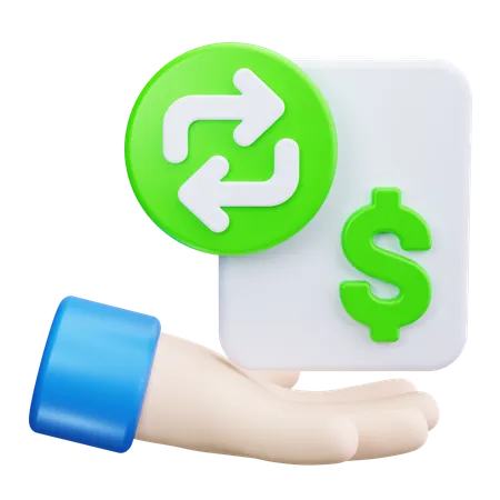 Reembolsar dinero  3D Icon