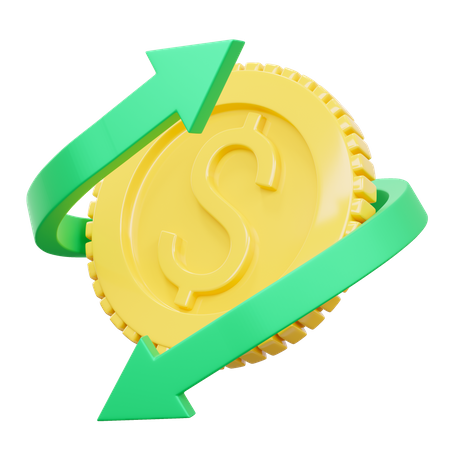 Reembolso de dinero  3D Icon
