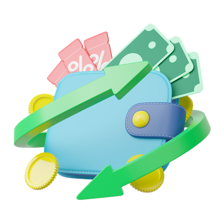 Reembolso de dinero  3D Icon