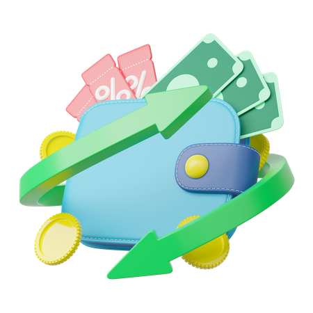 Reembolso de dinheiro  3D Icon