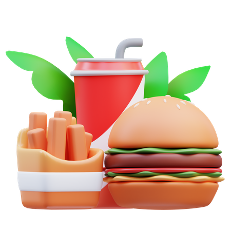 Refeição  3D Icon