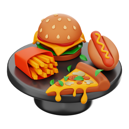 Refeição  3D Icon