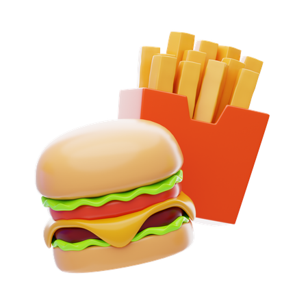 Refeição  3D Icon