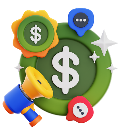 Refer Earn  3D Icon