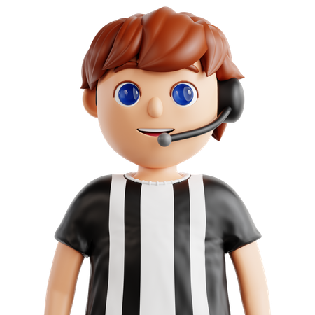 Referee  3D Icon